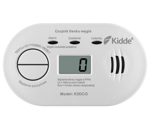 Kidde K5DCO Czujnik tlenku węgla LCD - 1060247 - zdjęcie 3